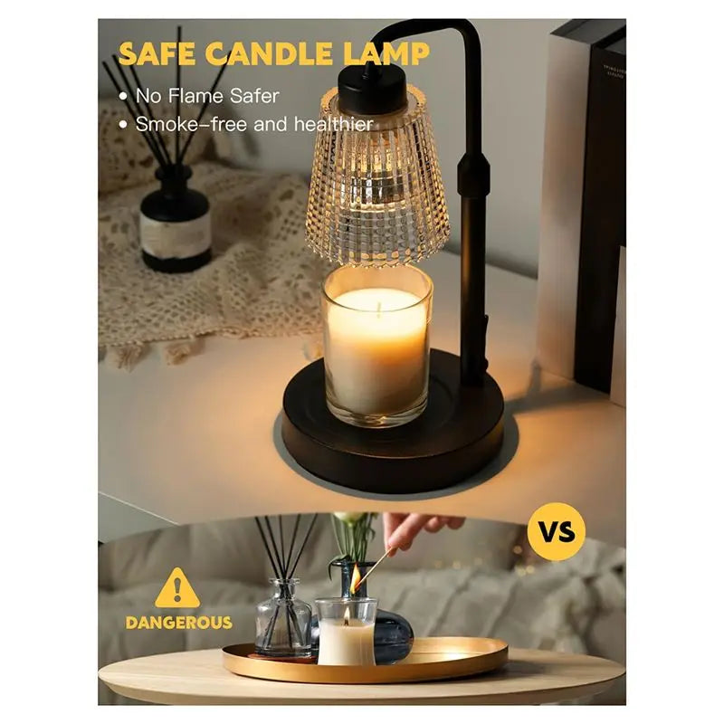 Dimmable Wax Melt Candle Warmer Lamp with Timer