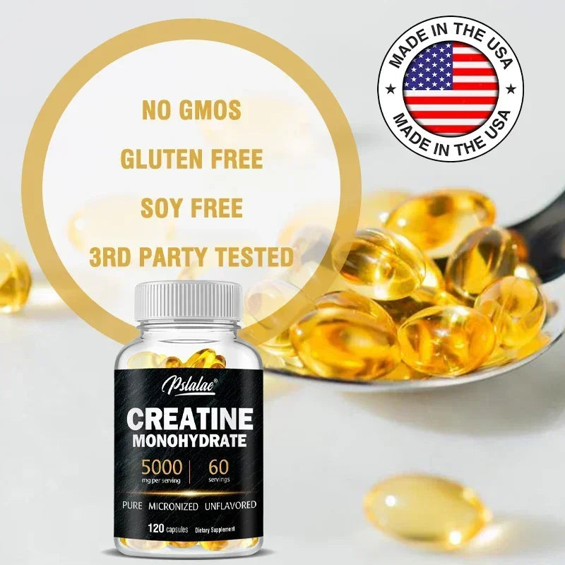 Creatine Monohydrate - Improves Athletic Performance, Strength, Endurance and Muscle BuildingSupplements
