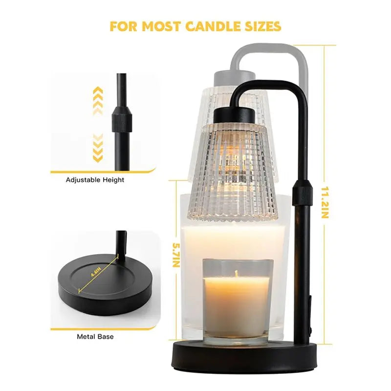 Dimmable Wax Melt Candle Warmer Lamp with Timer