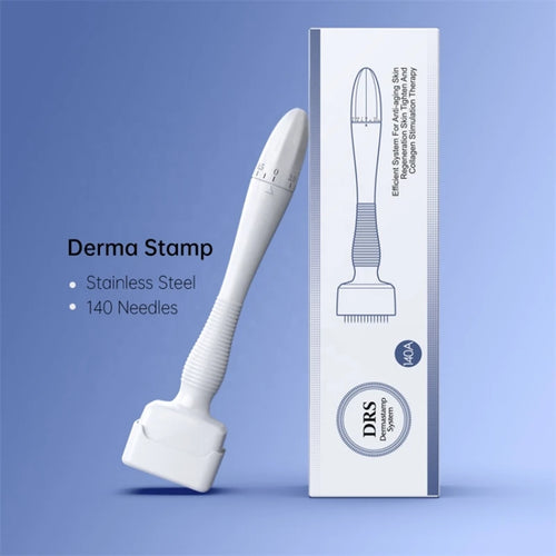 Adjustable Microneedling Derma Stamp – 140-Pin Skin & Scalp Tool
