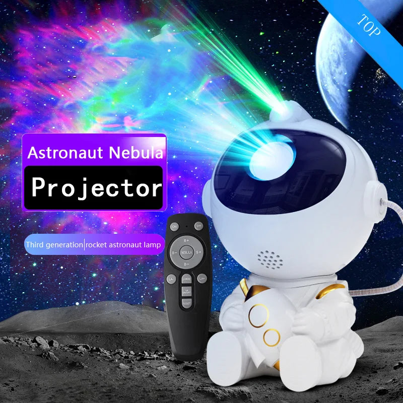 LED Galaxy Star Projector – Astronaut Starry Sky Night Light