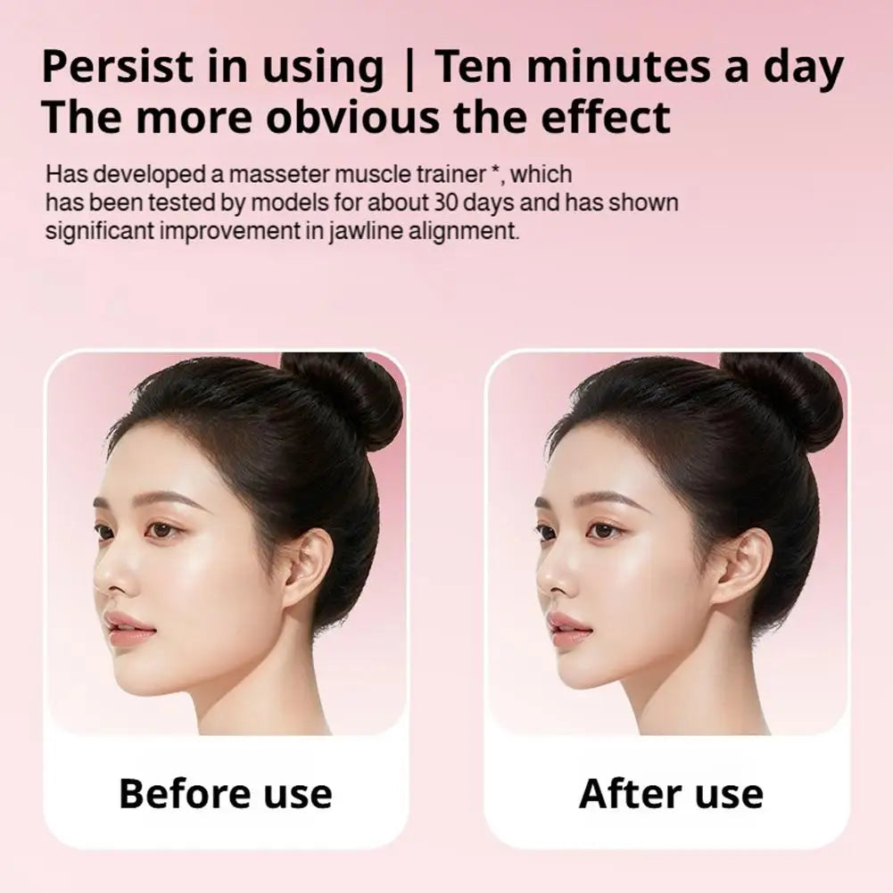 Jaw Exerciser for Women Double Chin Reducer Facial Yoga for Skin Tighten Firm,Face Exerciser Jawline Shaper Silicone Jaw Trainer