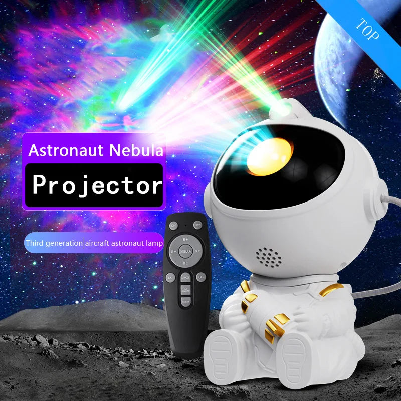 LED Galaxy Star Projector – Astronaut Starry Sky Night Light
