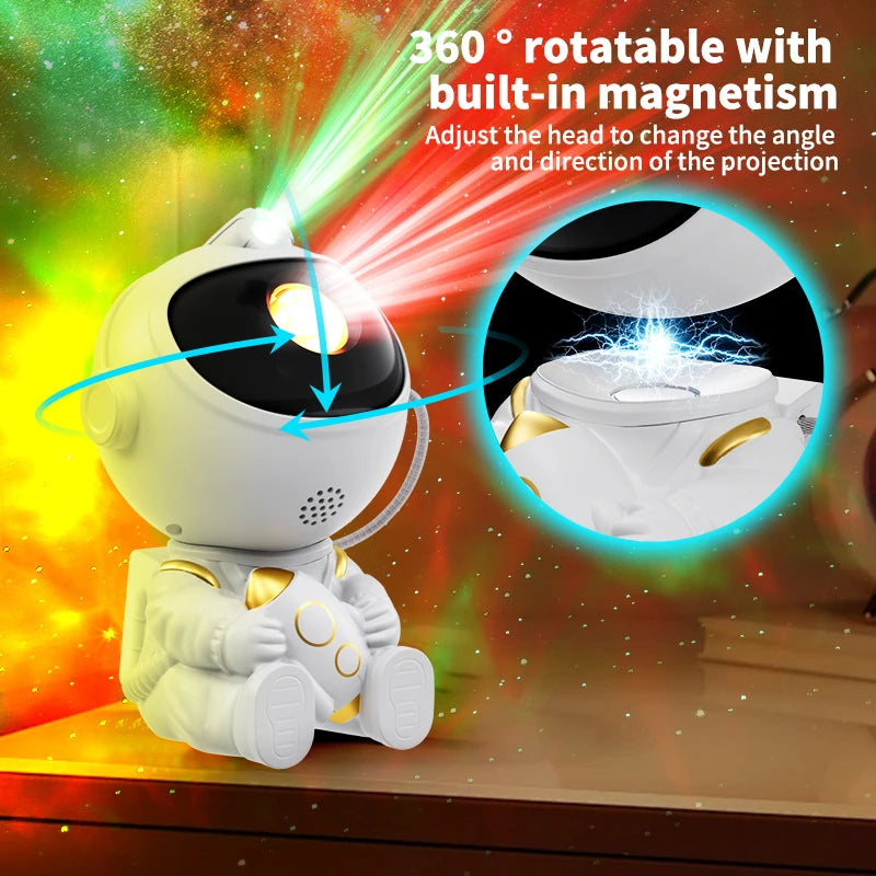 LED Galaxy Star Projector – Astronaut Starry Sky Night Light