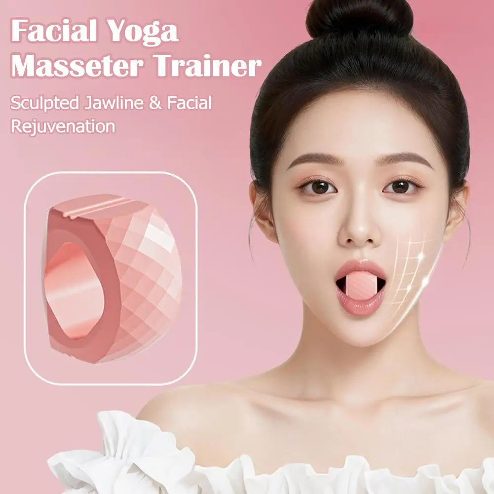 Jaw Exerciser for Women Double Chin Reducer Facial Yoga for Skin Tighten Firm,Face Exerciser Jawline Shaper Silicone Jaw Trainer