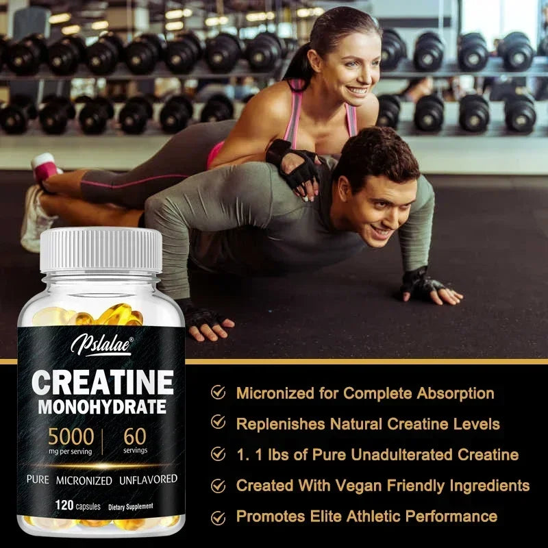 Creatine Monohydrate - Improves Athletic Performance, Strength, Endurance and Muscle BuildingSupplements