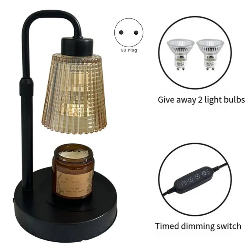 Dimmable Wax Melt Candle Warmer Lamp with Timer